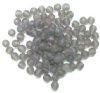 50 6mm Matte Black Diamond Round Glass Beads